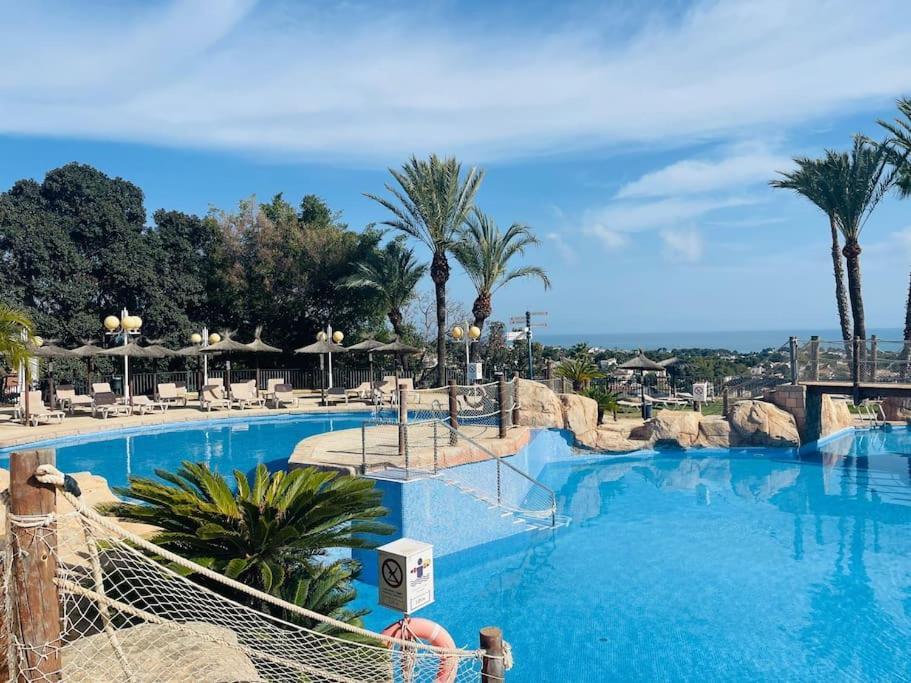 Imperial Park - Bungalow Mit Panoramablick Und Schoener Terrasse Calpe Kültér fotó