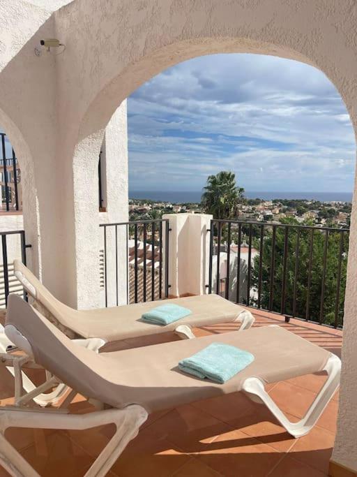 Imperial Park - Bungalow Mit Panoramablick Und Schoener Terrasse Calpe Kültér fotó
